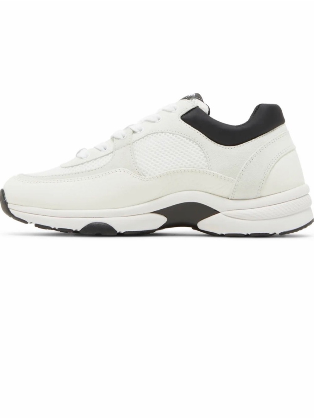 Chanel White & Black CC Logo Runner Sneakers - Picture 3 of 4